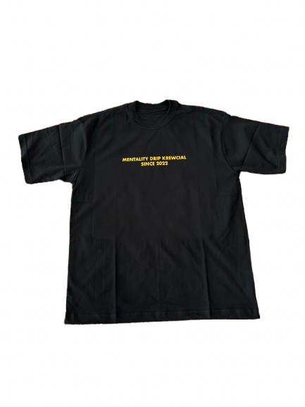 CARRY THE CROWN TEE [YELLOW BLACK]