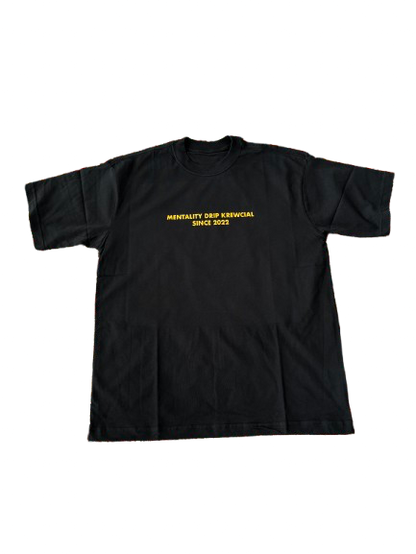 CARRY THE CROWN TEE [YELLOW BLACK]