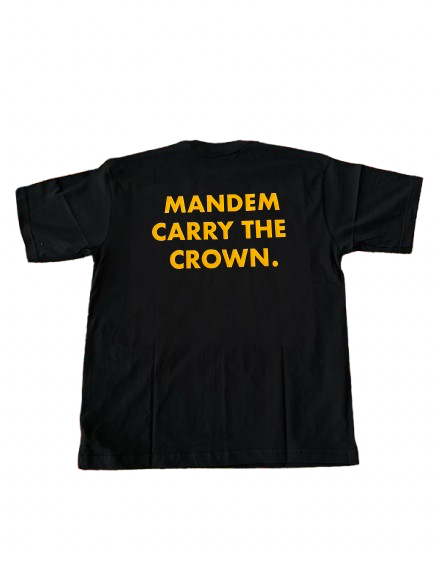 CARRY THE CROWN TEE [YELLOW BLACK]